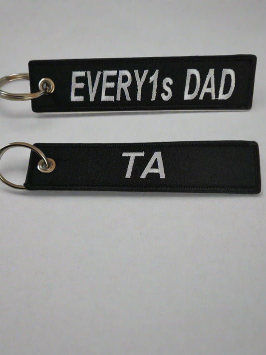 Jet Tag Key-ring Black