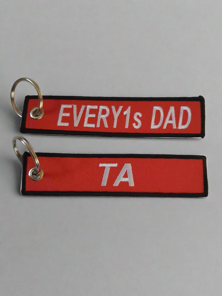 Jet Tag Key-ring Red